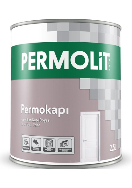Sentetik Amerikan Panel Kapı Boyası Beyaz 2.5 Lt. fiyatları