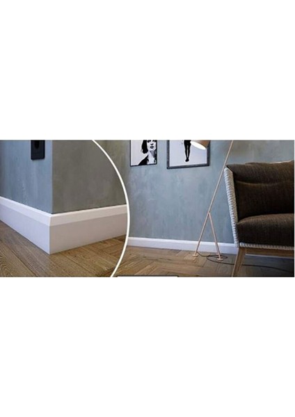 Yalı Serisi Lake Beyaz V Model 10CM Pvc Süpürgelik fiyatları