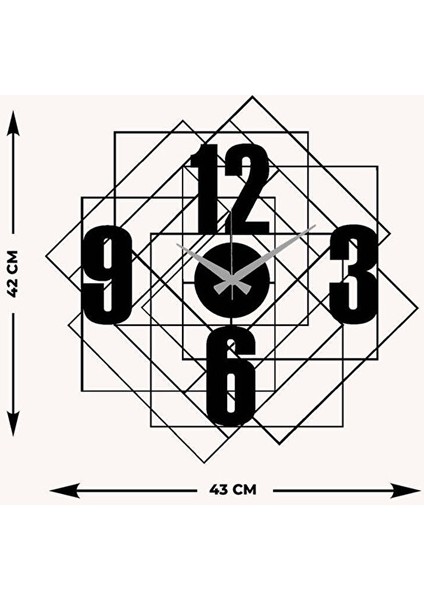 Modern Number Metal Duvar Saati ARTCLOCK-197