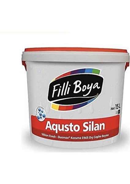 Filli Aqusto Silan 15 Lt Silikonlu Dış Cephe Boyası Beyaz