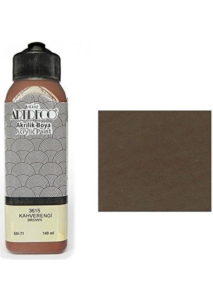 Akrilik Boya 140 ml Renk Seçmeli Canlı ve Pastel Kahveregi