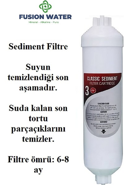 Kapalı Kasa Su Arıtma Cihazlarına Uyumlu 4'lü Filtre Seti / Inline Filtre Seti fırsatları