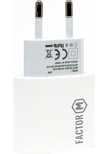 PD20W Quick Charger 20W Type-C To Lightning 2m Kablolu Şarj Set Beyaz modelleri