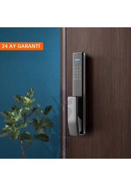 Easykey Alpha-5hb Akıllı Kapı Kilidi, Otomatik Kilitleme, Süreli Şifre Ayarlama, Bluetooth ile Açma