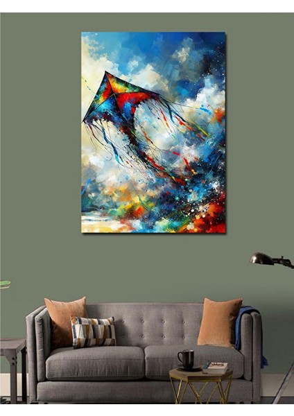 Kanvas Tablo Uçan Uçurtma 100X140 cm modelleri