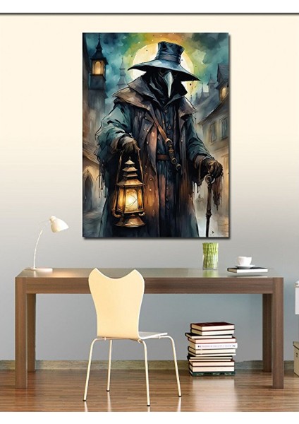 Kanvas Tablo Veba Maskeli Adam 50X70 cm