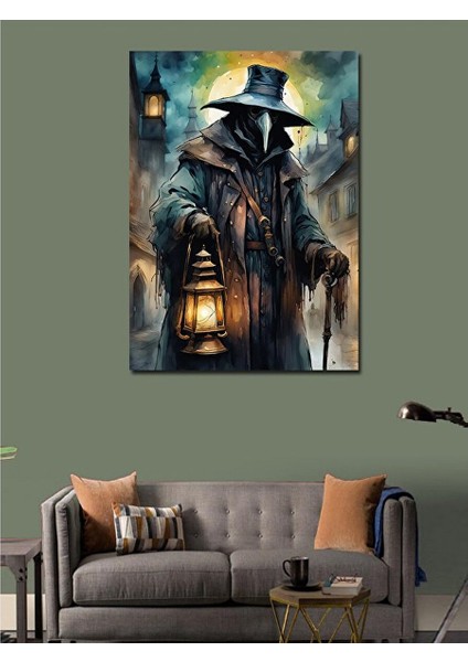 Kanvas Tablo Veba Maskeli Adam 50X70 cm