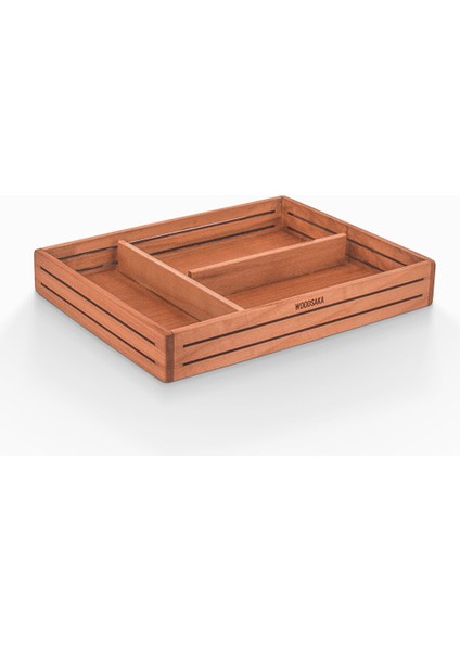 3line Sade Organizer & Aksesuar Kutusu - Kiraz Ağacından modelleri