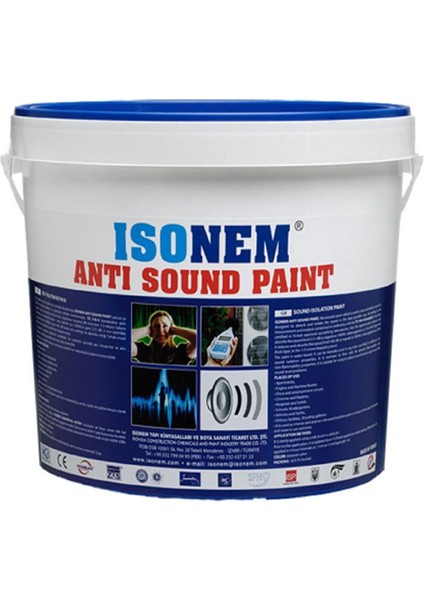 Isonem Anti Sound Paint Ses Yalıtım Boyası 5 Lt Beyaz