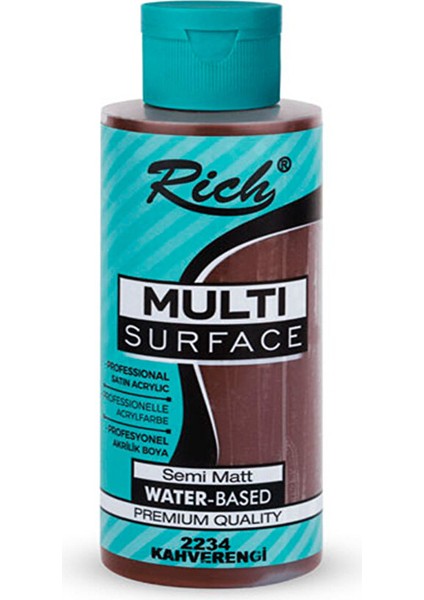 Multi Surface Akrilik Hobi Boyası Kahverengi 130 cc