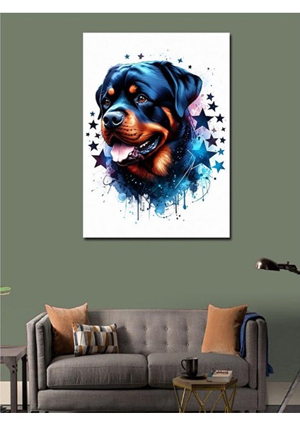 Kanvas Tablo Yıldızlar ve Köpek modelleri