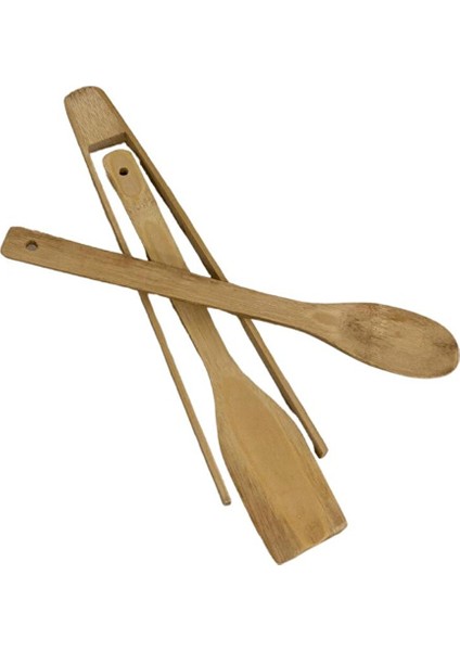 T.concept Ahşap 3’lü Maşa Spatula Kaşık Seti 9568