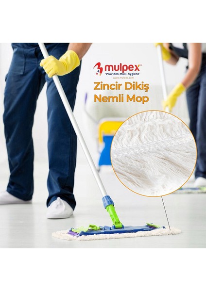 Zincir Dikiş Nemli Mop 50 Cm., 220 Gr.