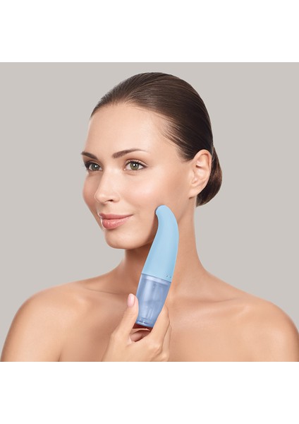 Aqua-Stream Çift Başlıklı Siyah Nokta ve Yüz Temizleme Cihazı | Aqua-Stream Face Cleanser Mavi fırsatları