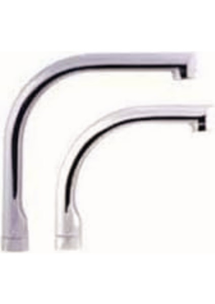 Mucit Home Uzun Kuğu Musluk Borusu,mix Batarya Borusu Yedek L Tipi (Evye Mutfak Için)