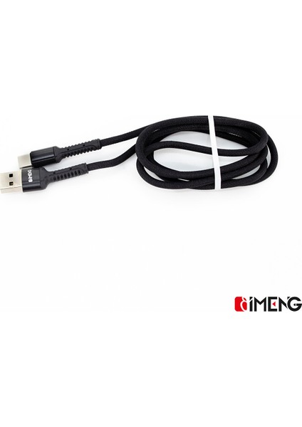 Imeng Redmi 9i̇ Sport 3A Usba To Micro Pro Braided Örgülü Data ve Hızlı Şarj Kablosu Siyah