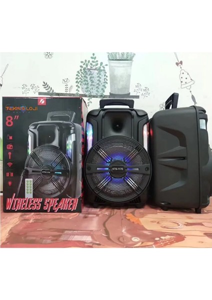 Büyük Speaker Bluetooth Hoparlör Parti Karaoke Mikrofonlu Ses Bombası 26CM Işıklıö8inç Aux/fm/usb/sd indirimleri