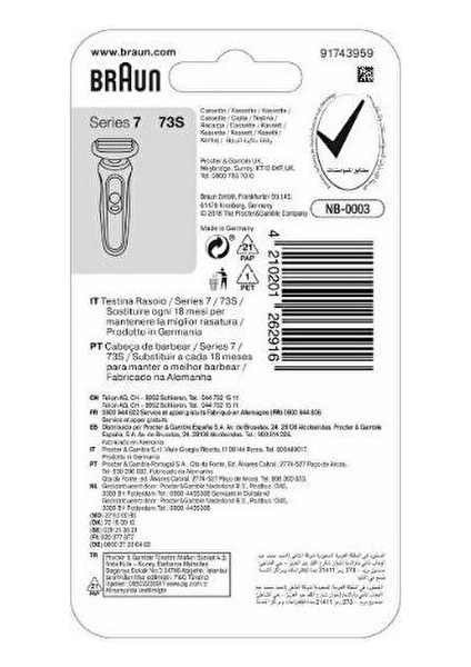 Series 7 73S Gümüş Tıraş Makinesi Yedek Başlığı fırsatları