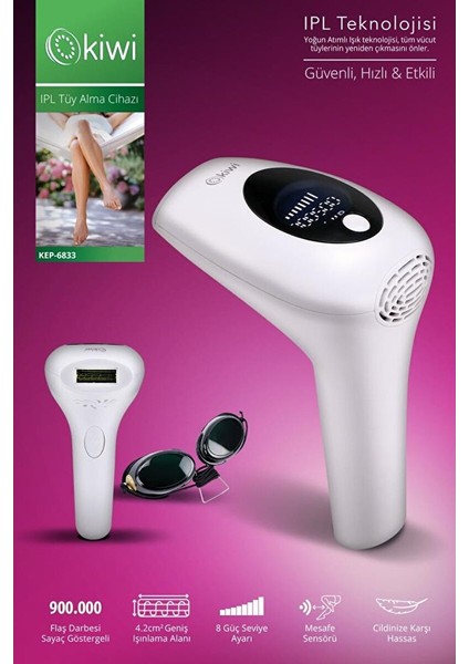 KEP-6833 Pro Ipl / Lazer Epilasyon KEP-6833 indirimleri