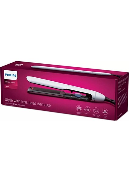 5000 Series Saç Düzleştirici ;argan Yağı Katkılı Plakalar, Thermo Shield Teknoloji BHS520/00