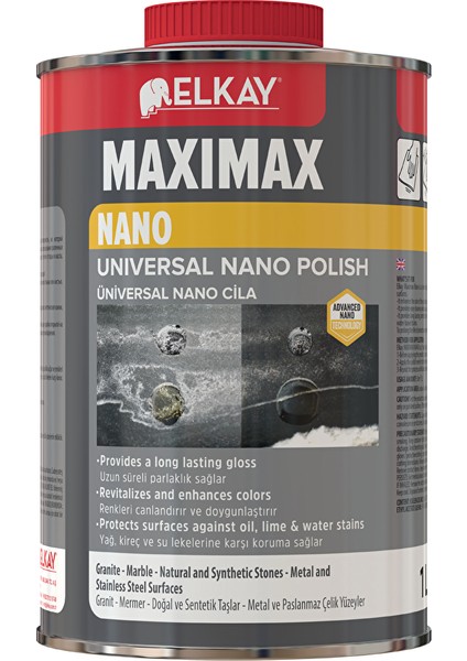 VH44 Maxımax Parlatıcı,koruyucu,çizik Giderici,temizleyici Güçlü Cila Granit Mermer Doğal Taş 1 Lt