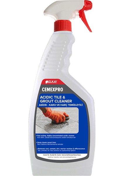 VH602 Cemexpro Asit Içeren Inşaat Sonrası Kireç Harç Pas Sökücü 500 ml