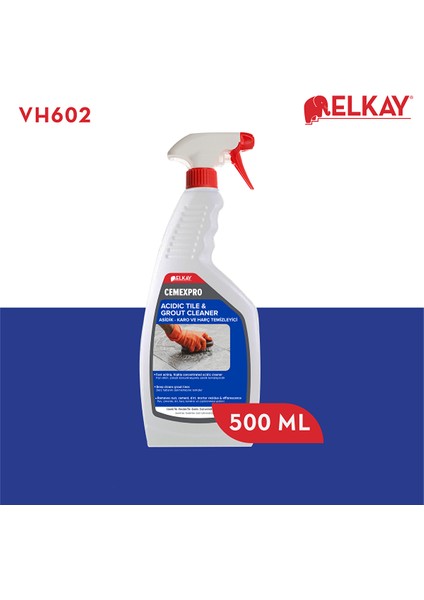 VH602 Cemexpro Asit Içeren Inşaat Sonrası Kireç Harç Pas Sökücü 500 ml fiyatları