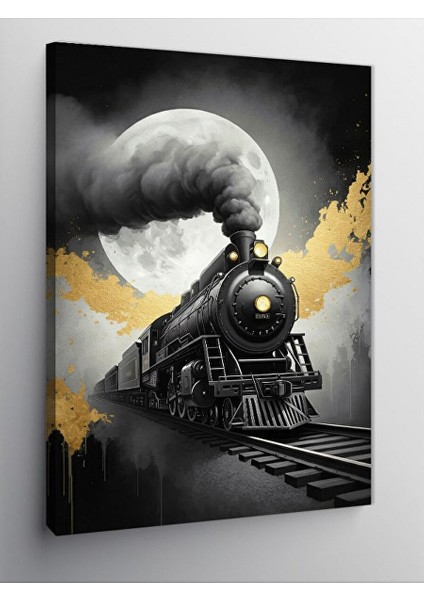 Kanvas Tablo Buharlı Tren 70X100 cm
