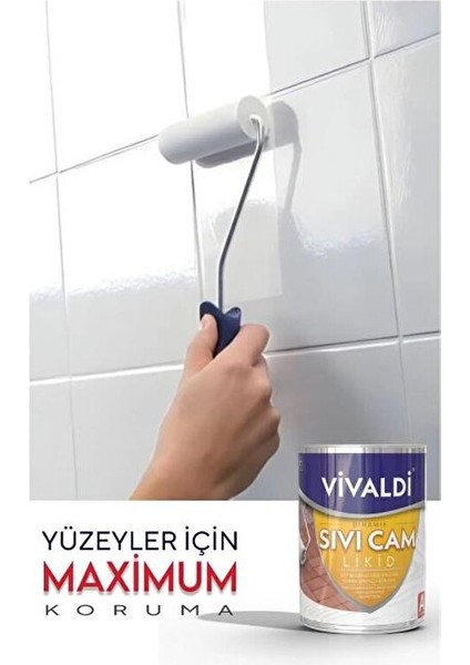 Fayans Boyası Seti Sıvı Cam ve Uygulama Seti Tezgah, Mermer, Banyo, Mutfak Boyama Seti 1 Lt Kuğu Gölü fırsatları
