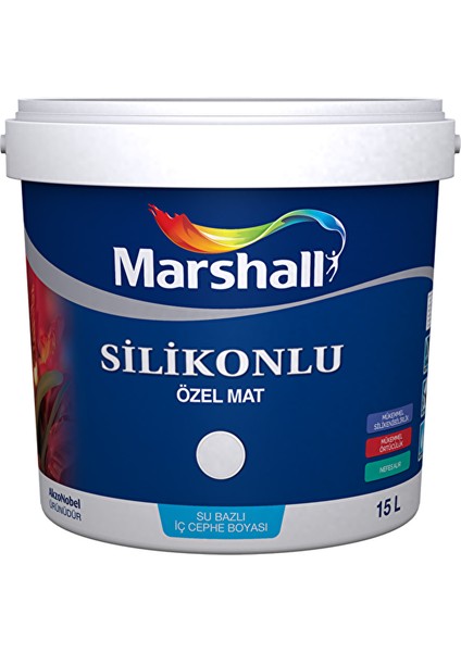 Silikonlu Özel Mat Iç Cephe Boyası 15 Lt Sonsuz Gökyüzü