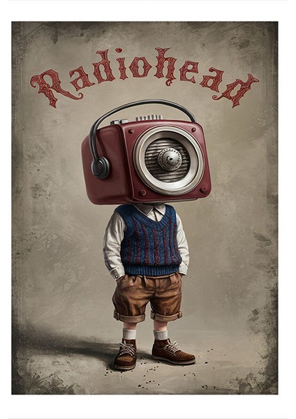 Radiohead Mdf Tablo 25CMX 35CM 25X35 cm