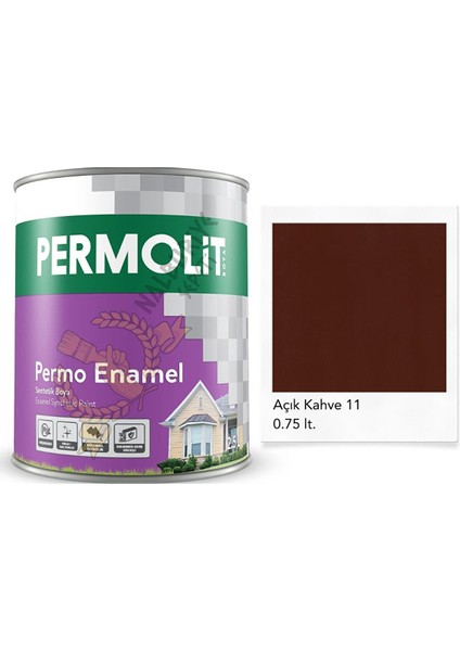 Enamel Sentetik Yağlı Boya Açık Kahve 0.75 Lt.