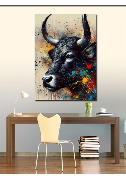 Kanvas Tablo Boğa 70X100 cm fiyatları