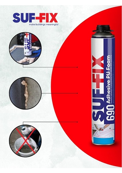 Suf-Fix 690 B1 Yangın Dayanımlı Pu Montaj Köpüğü 750 ml – Tabancalı fiyatları