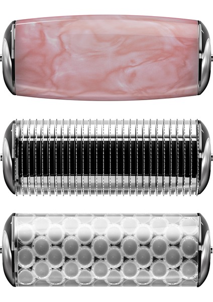 Mikro Iğneli, Buz Başlığı, Pembe Kuvars Başlıklı Dermaroller | Microneedle Face & Body Roller Mor modelleri