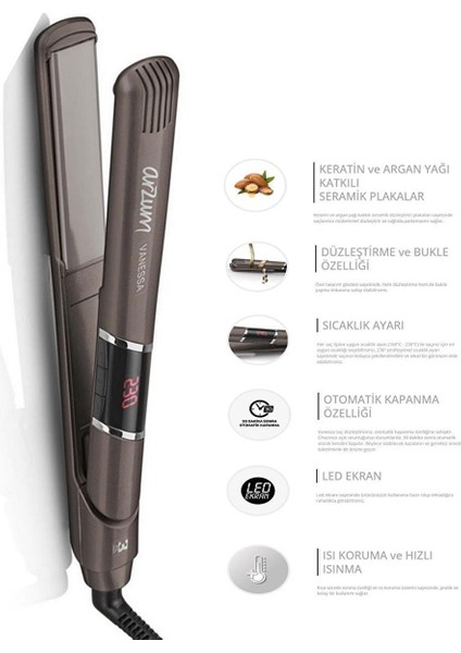 AR5021 Vanessa Seramik Saç Düzleştirici