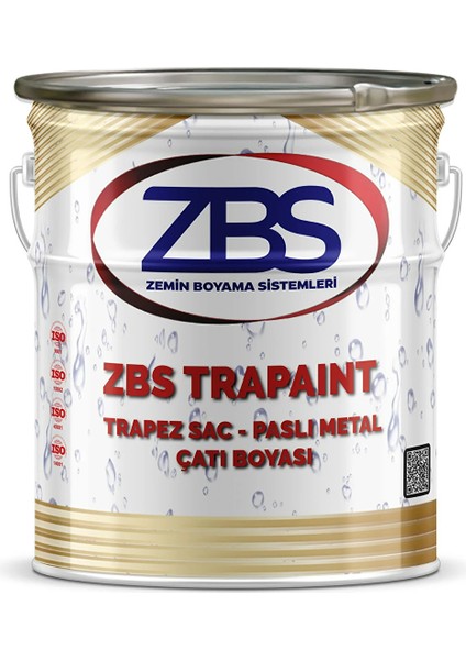 Trapaint Trapez Sac, Paslı Metal Çatı Boyası 18KG. 18 kg