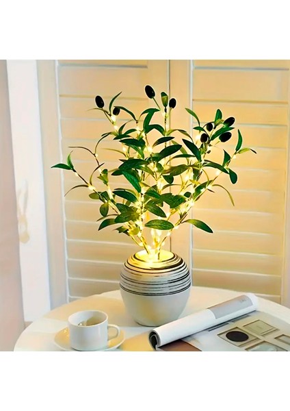 Simaavize Dekoratif Ledli Yapay Zeytin Dalı fırsatları