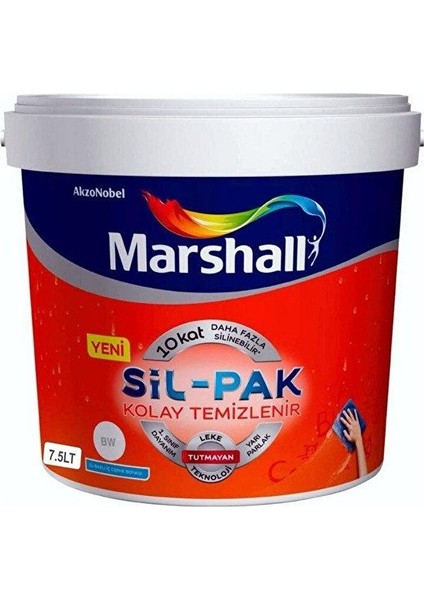 Sil-Pak Leke Tutmaz Duvar Boyası 7.5 Lt Defne Yaprağı