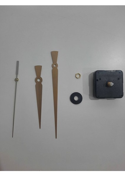 Duvar Saat Mekanizması - 14 mm Şaft - Sessiz Akar Mekanizmalı Motor - Metal Akrep Yelkovan Saniye fiyatları