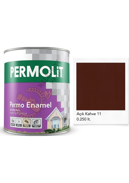 Enamel Sentetik Yağlı Boya Açık Kahve 0.250 Lt.