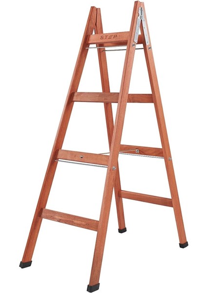 4 Basamaklı Ahşap Merdiven 1.40 mt