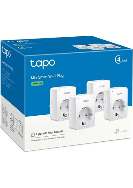 Tapo P100 Akıllı Mini Wi-Fi Soketi ( 4’lü Paket )