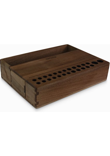 Reka - Mini Organizer - Çekmece ve Açık Saklama Gözü - Ceviz fırsatları