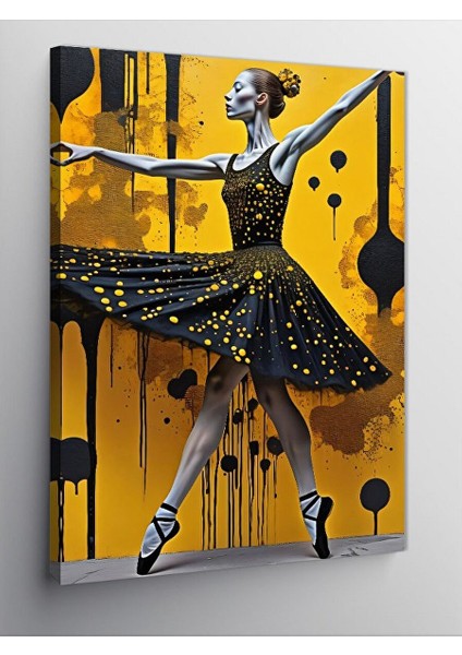 Kanvas Tablo Balerin Kadın 70X100 cm