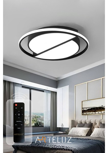 Kesi̇k Yuvarlak Model Modern Plafonyer Avi̇ze (50 Cm)