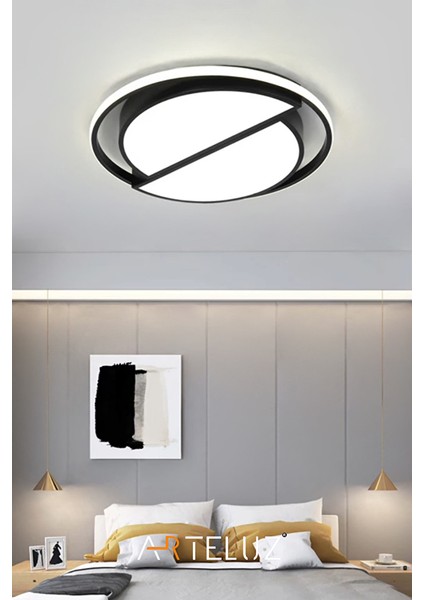 Kesi̇k Yuvarlak Model Modern Plafonyer Avi̇ze (50 Cm) fiyatları