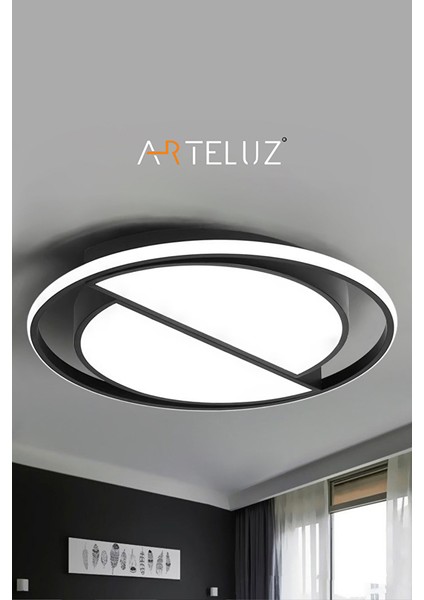 Kesi̇k Yuvarlak Model Modern Plafonyer Avi̇ze (50 Cm) modelleri
