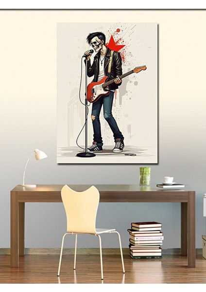 Kanvas Tablo Gitarist 70X100 cm