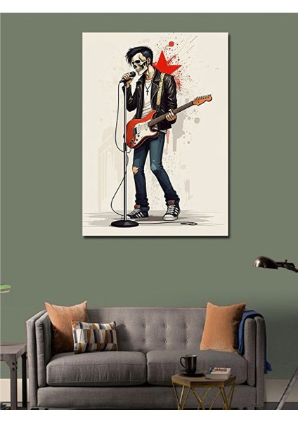 Kanvas Tablo Gitarist 70X100 cm